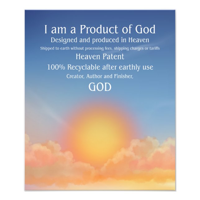 Produkt Gottes Kunst Fotodruck (Vorne)
