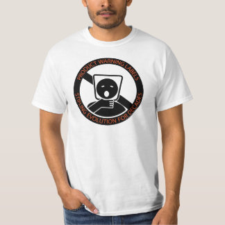 Produkt-Warnung-Aufkleber T-Shirt
