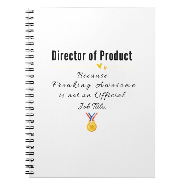 Produktdirektor Notizblock (Vorderseite)