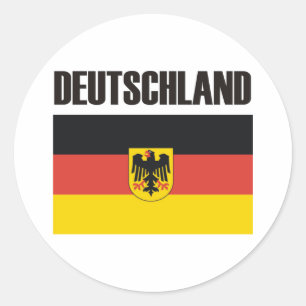 Produkte u. Entwürfe Deutschlands Deutschland! Runder Aufkleber