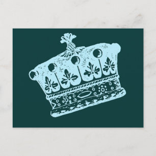Produkte von Big Blue Crown oder Coronet Postkarte