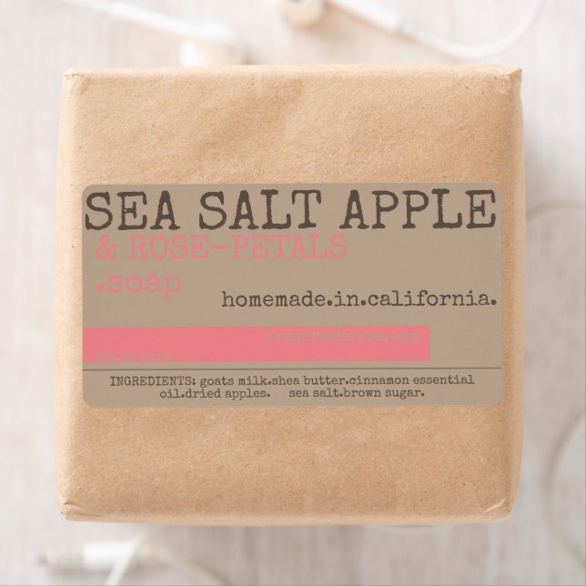 Produktetiketten Seifen oder Kerzen Rustikale Vint (Insitu)