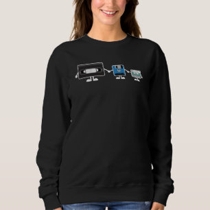 Produktfamilie von Diskette und Musikband für Vide Sweatshirt