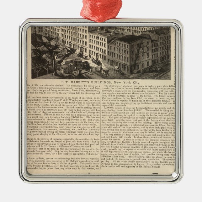 Produktion, Lagerhallen Silbernes Ornament (Vorne)