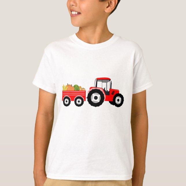 Produktion von roten LKW T-Shirt (Vorderseite)
