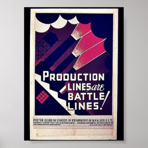 Produktionslinien sind Schlachtlinien! Poster