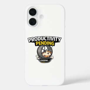 Produktivität Ausstehend Lustiges Hamster-Lade-Shi iPhone 16 Hülle