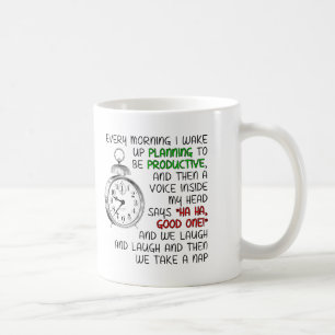 Produktivitäts-Nickerchen Lustiger Becher Kaffeetasse