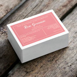 Produktkennzeichnung für trockene Rose und weiße,  Lebensmitteletikett