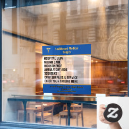 Produktliste für den medizinischen Lieferladen anp Fensteraufkleber