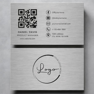 Produktmanager Metal QR Code Visitenkarte