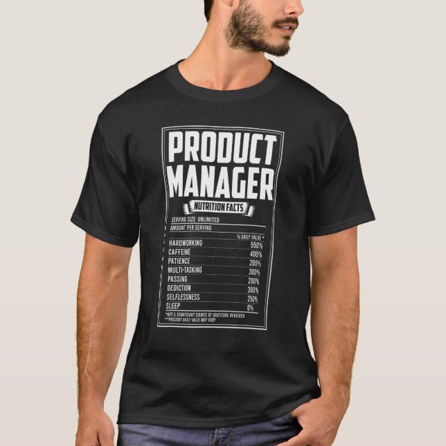 Produktmanager Nährwertdaten T-Shirt (Vorderseite)