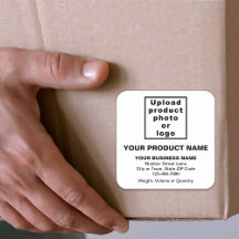 Produktname, Foto und Minimaltexte auf Weiß