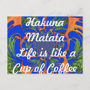 Produktpalette für das Leben Postkarte