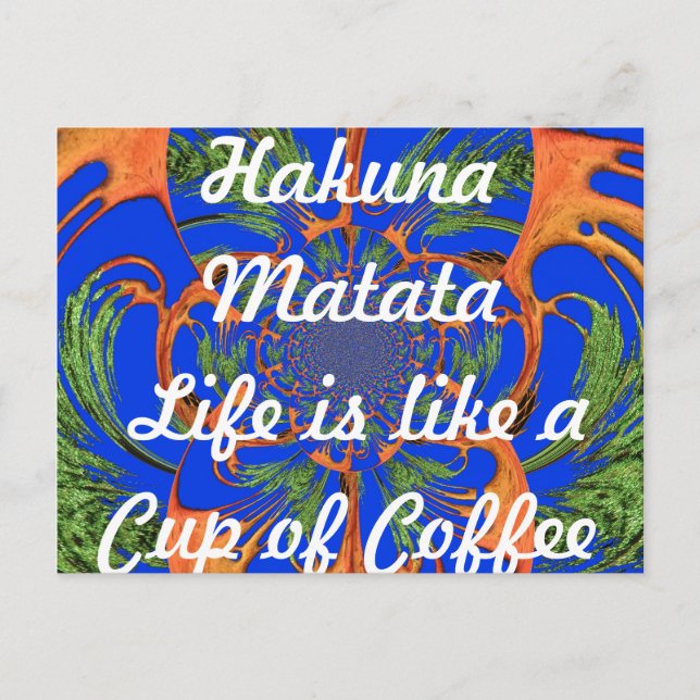 Produktpalette für das Leben Postkarte (Vorderseite)