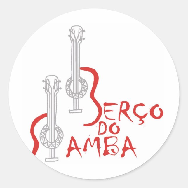 Produtos Berço do Samba Runder Aufkleber (Vorderseite)