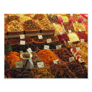 Produzent, Boqueria Markt, Barcelona, Spanien Fotodruck