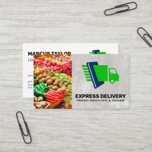produzieren   Express-Zustellservice Visitenkarte