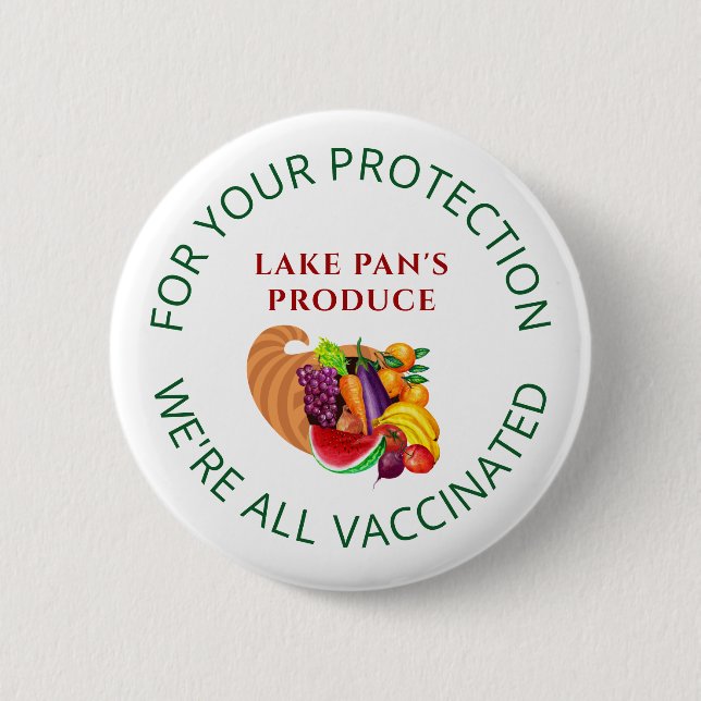 Produzieren von Bauern Marktaktiviertes Cornucopia Button (Vorderseite)