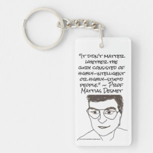 Prof Mattias Desmet Porte - clé double face