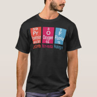 PROF. TABLEAU PÉRIODIQUE DE LA CHIMIE. T-shirts