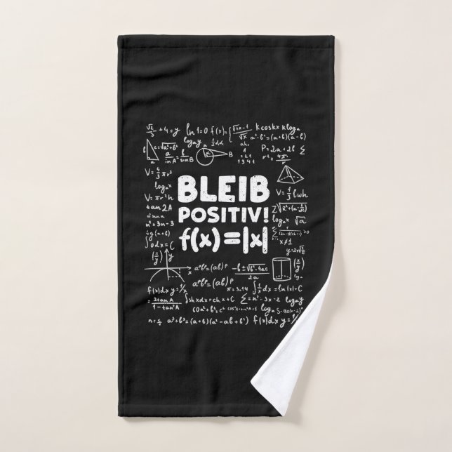 Professeur Cadeaux | Bleib Enseignant Positiv Math (Serviette à main)