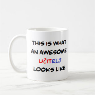 professeur croate ucitelj, énorme tasse de café