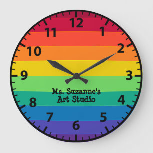 Professeur d'art Atelier d'artiste Horloge arc-en-