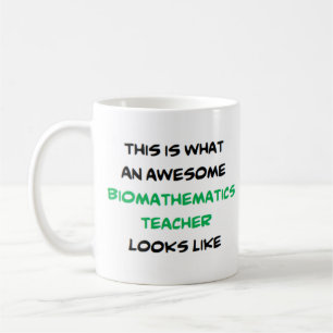 professeur de biomathématique, énorme tasse de caf