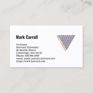 Professeur de carte de visite