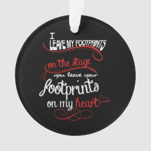 Professeur de danse - empreintes de pas sur le