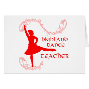 Professeur de danse highland - Rouge
