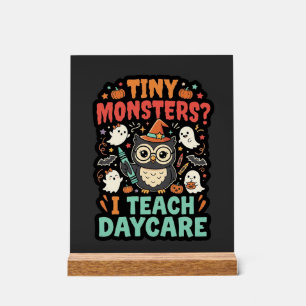 Professeur de garderie Halloween Petits Monstres