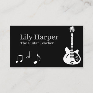 Professeur de guitare par carte de visite   Électr