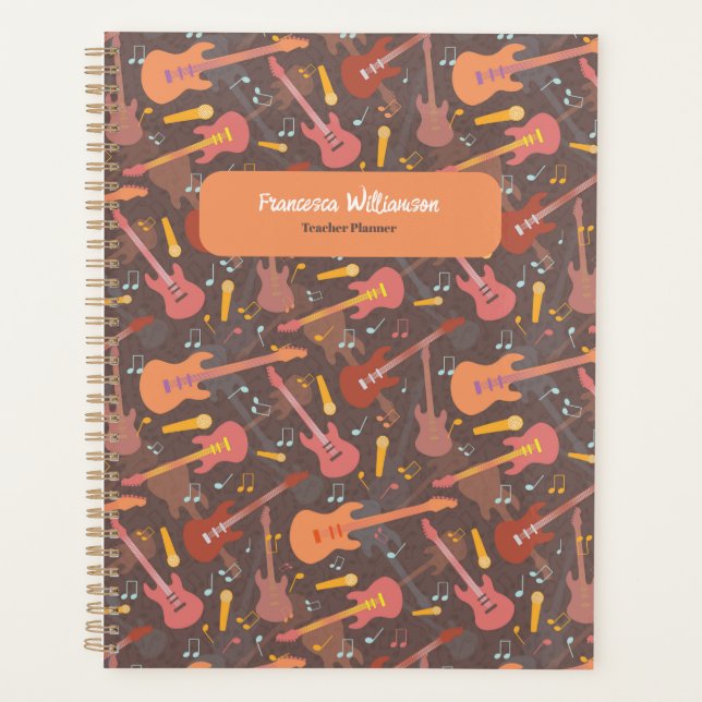 Professeur de musique Retro Guitares Fun School An (Devant)