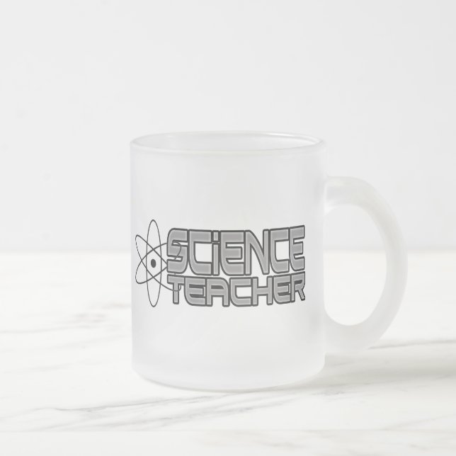 Professeur de sciences Frosted Glass Mug (Droit)