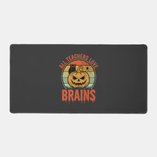 Professeur d'Halloween Cerveaux Citrouille Vintage