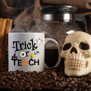Professeur Halloween Café Mugs Tracer Ou Enseign
