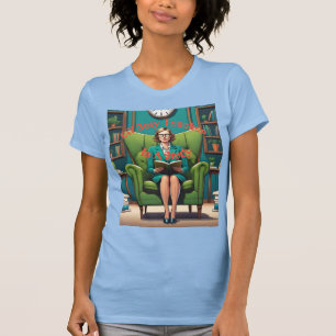 Professeur hors service dans une T-shirt d'étude