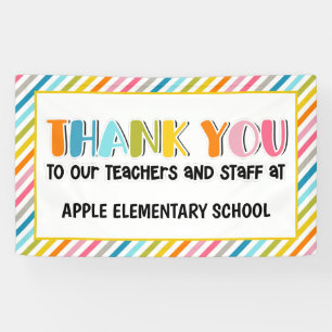 Professeur merci bannière