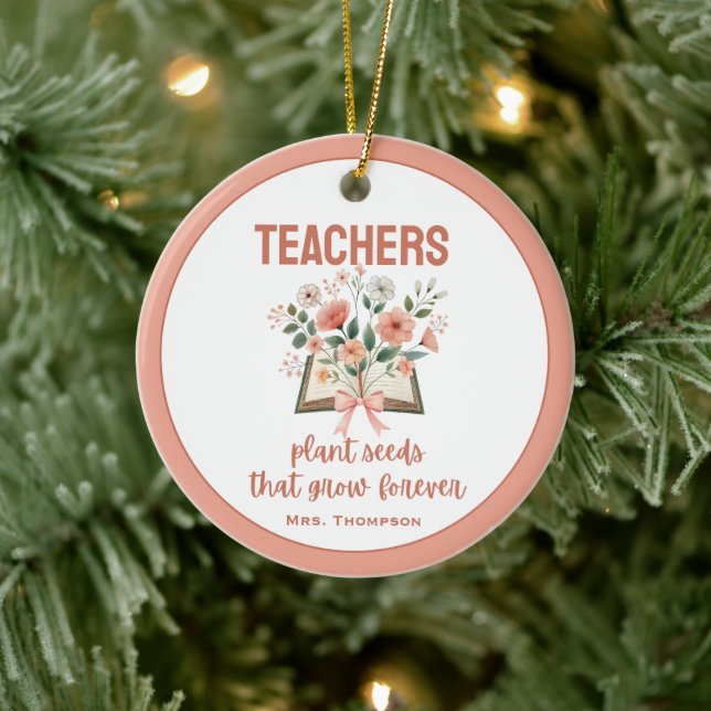 Professeur Ornement Fleurs sauvages Fêtes Personna (Arbre)