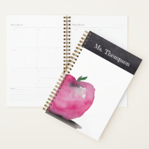 Professeur personnalisé de Merci d'aquarelle Apple