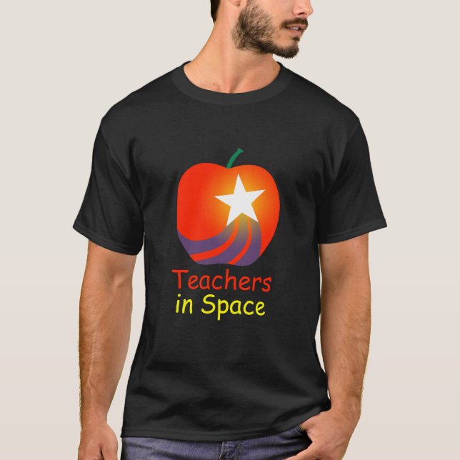 Professeurs dans le T-shirt de l'espace (foncé) (Devant)