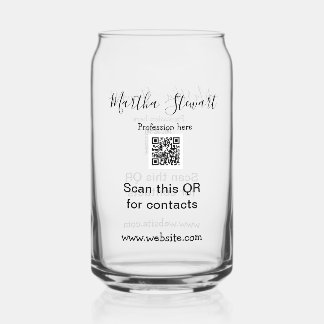 Profession add QR code details website company bus