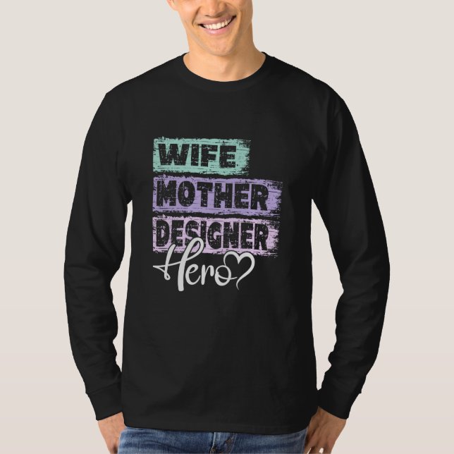 Profession mom hero mother Designer T-Shirt (Vorderseite)