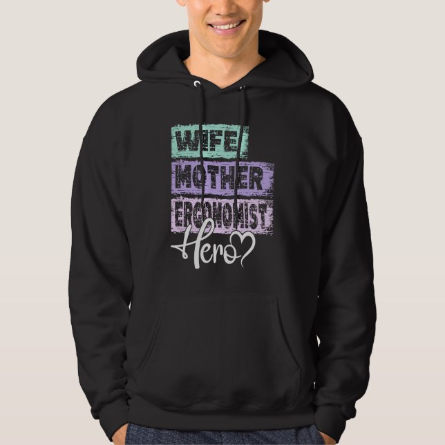 Profession mom hero mother Ergonomist Hoodie (Vorderseite)