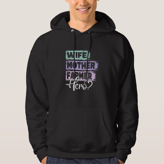 Profession mom hero mother Farmer Hoodie (Vorderseite)