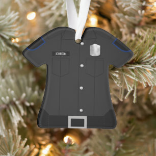 Profession noire uniforme de la police