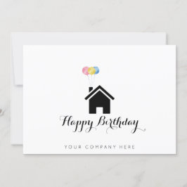 Profession Real Anwesen Happy Birthday Realtor Karte