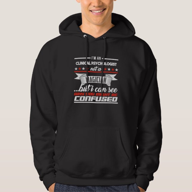 Profession & Training CLINICAL PSYCHOLOGIST Hoodie (Vorderseite)